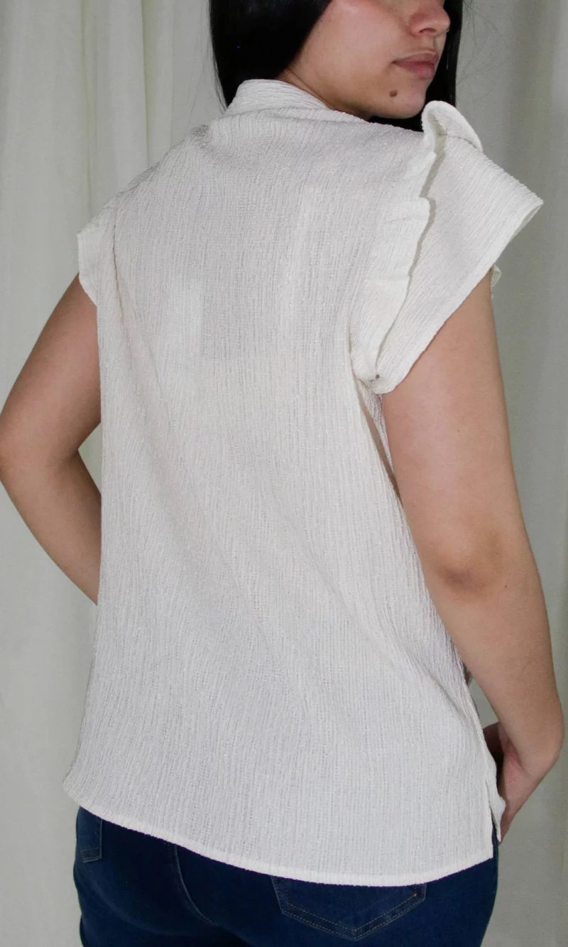 Blusa mujer manga corta unicolor - Imagen 10