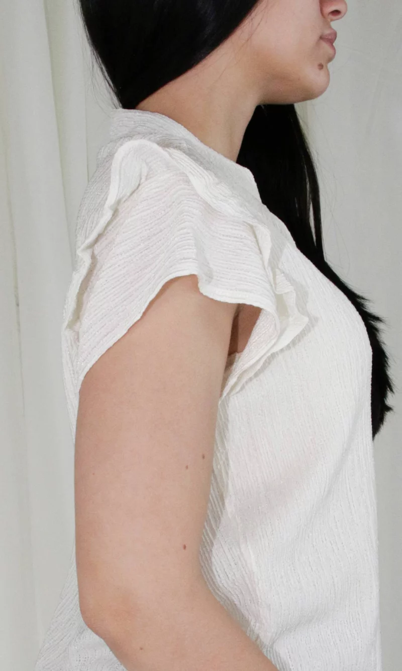 Blusa mujer manga corta unicolor - Imagen 11