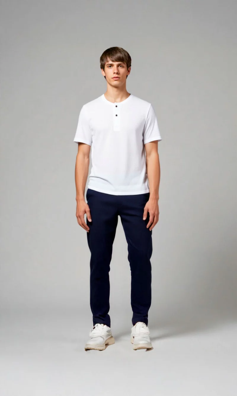 Pantalón hombre unicolor - Imagen 7