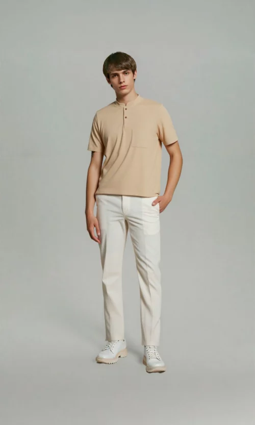 Pantalón hombre unicolor
