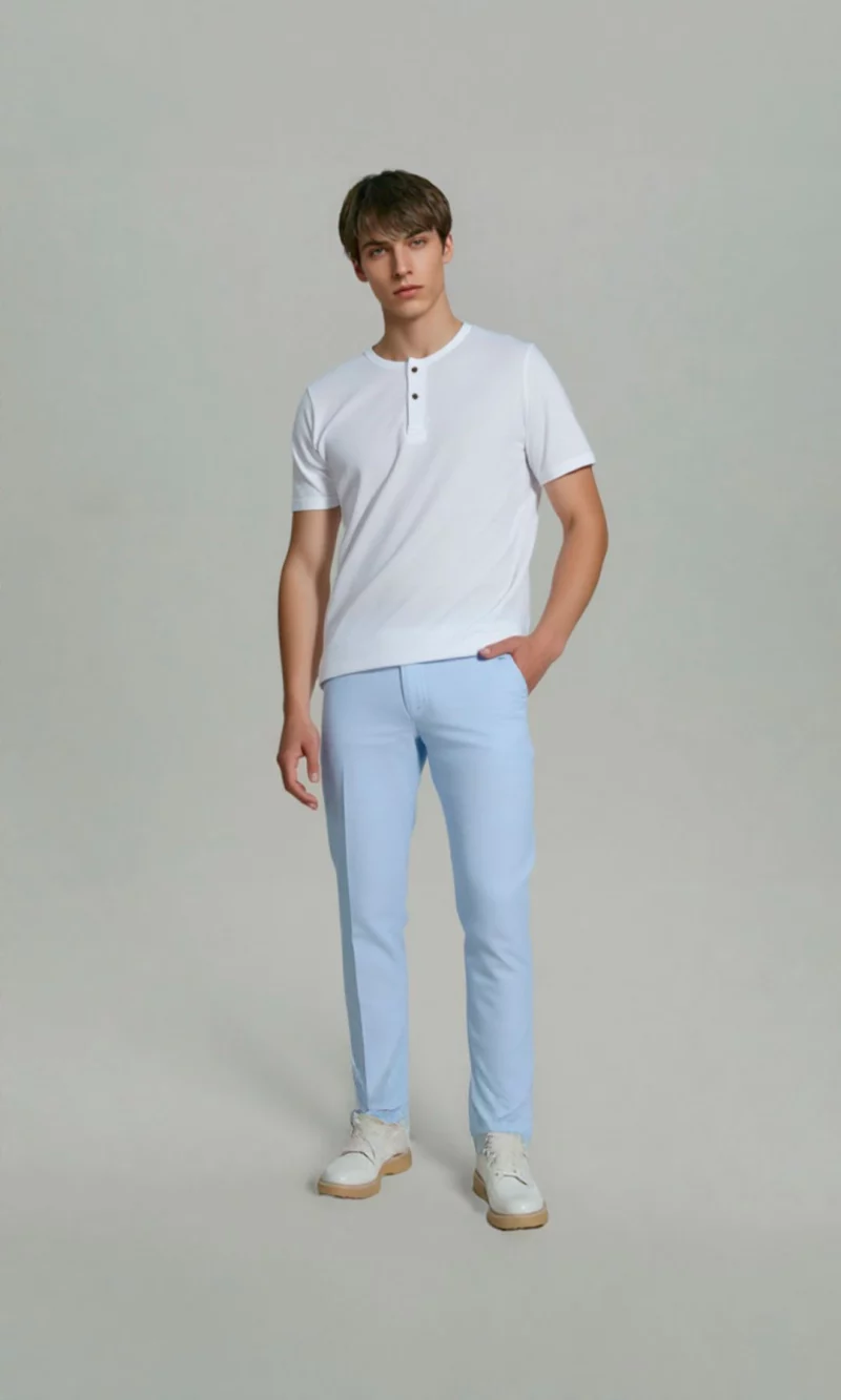 Pantalón hombre unicolor - Imagen 5