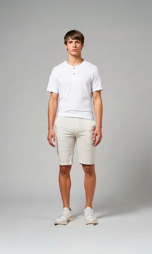 Bermuda hombre unicolor