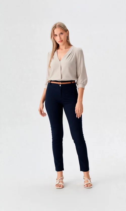 Pantalón mujer unicolor