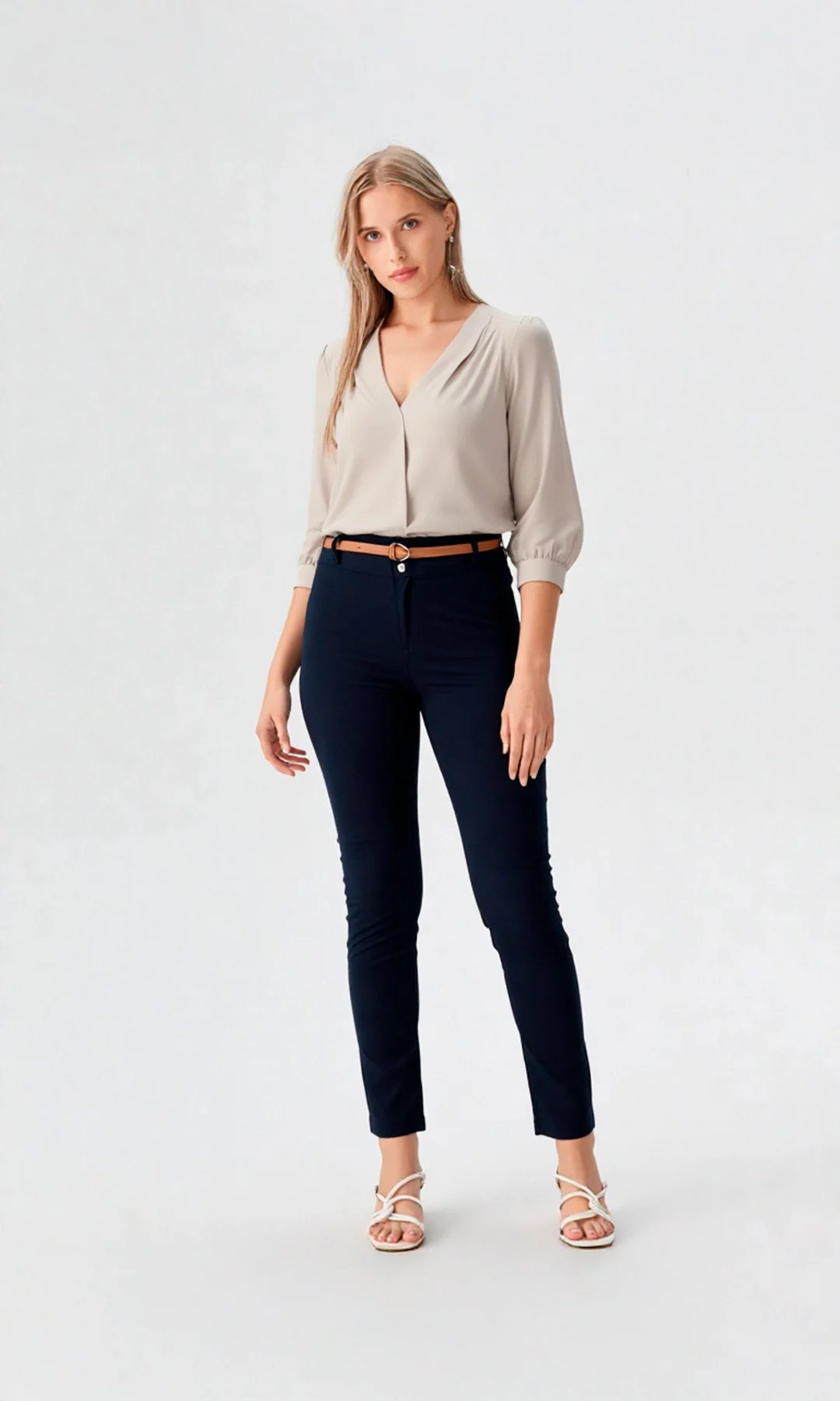 Pantalón mujer unicolor