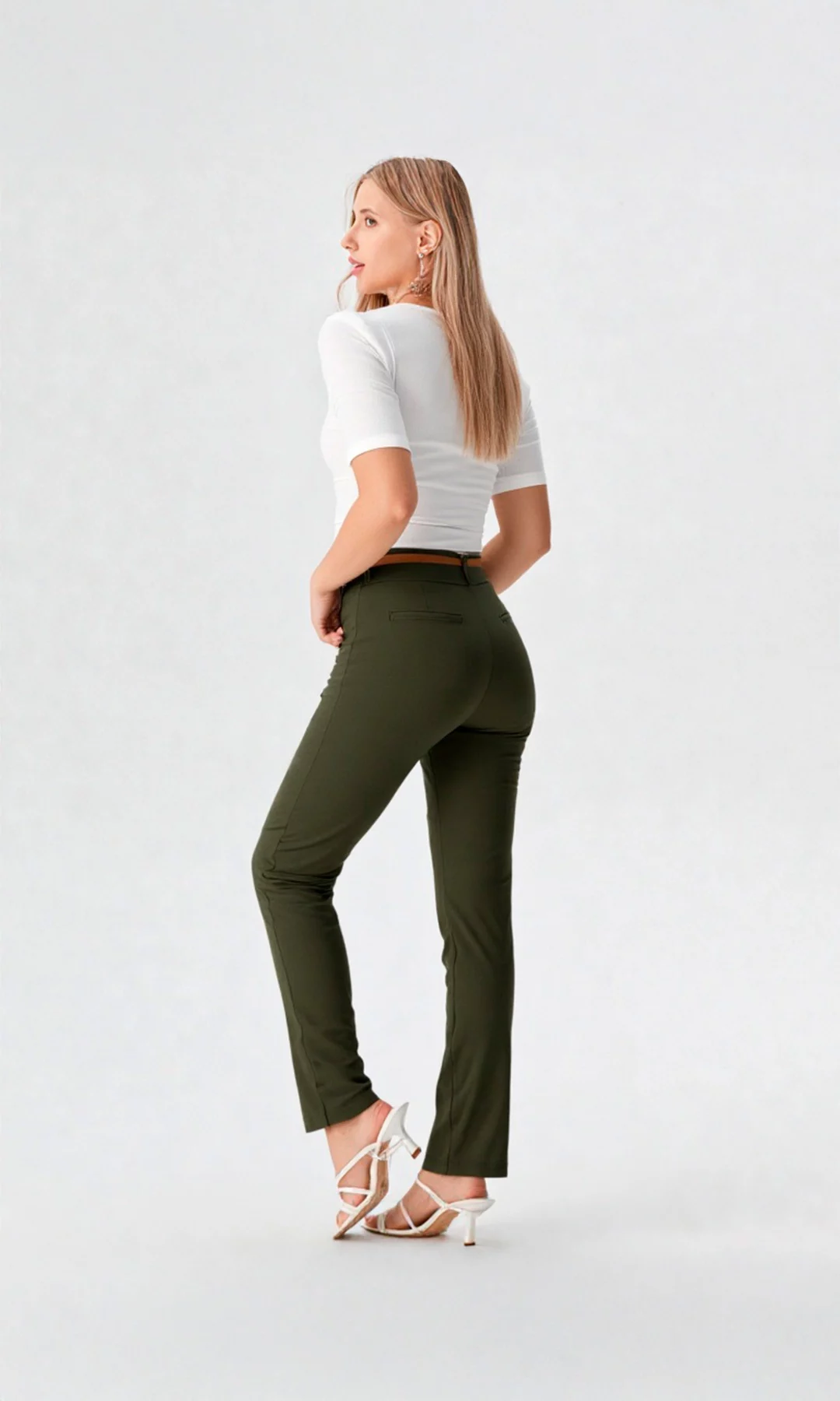 Pantalón mujer unicolor - Imagen 8