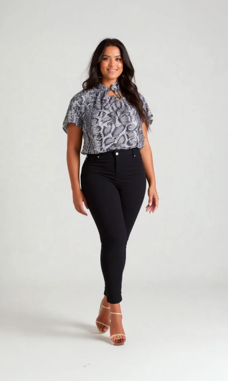 Pantalón mujer unicolor