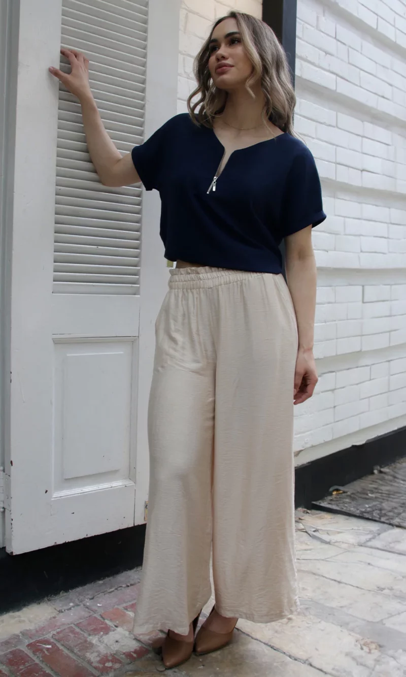 Pantalón mujer unicolor