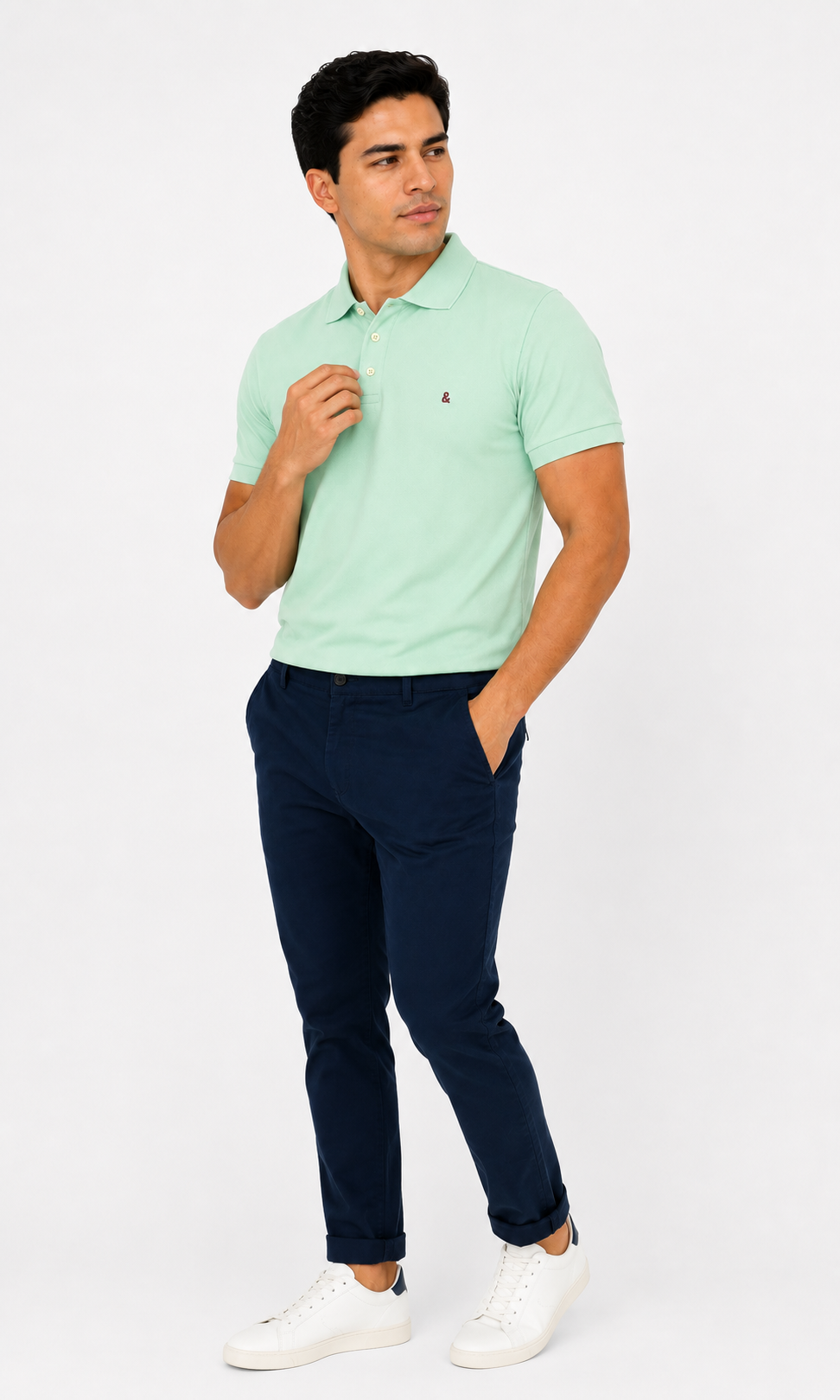 Camiseta hombre manga corta unicolor - Imagen 11