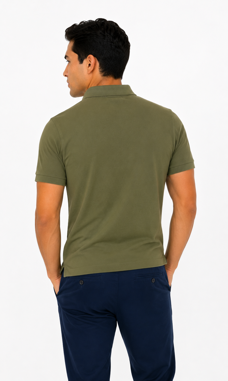 Camiseta hombre manga corta unicolor - Imagen 3