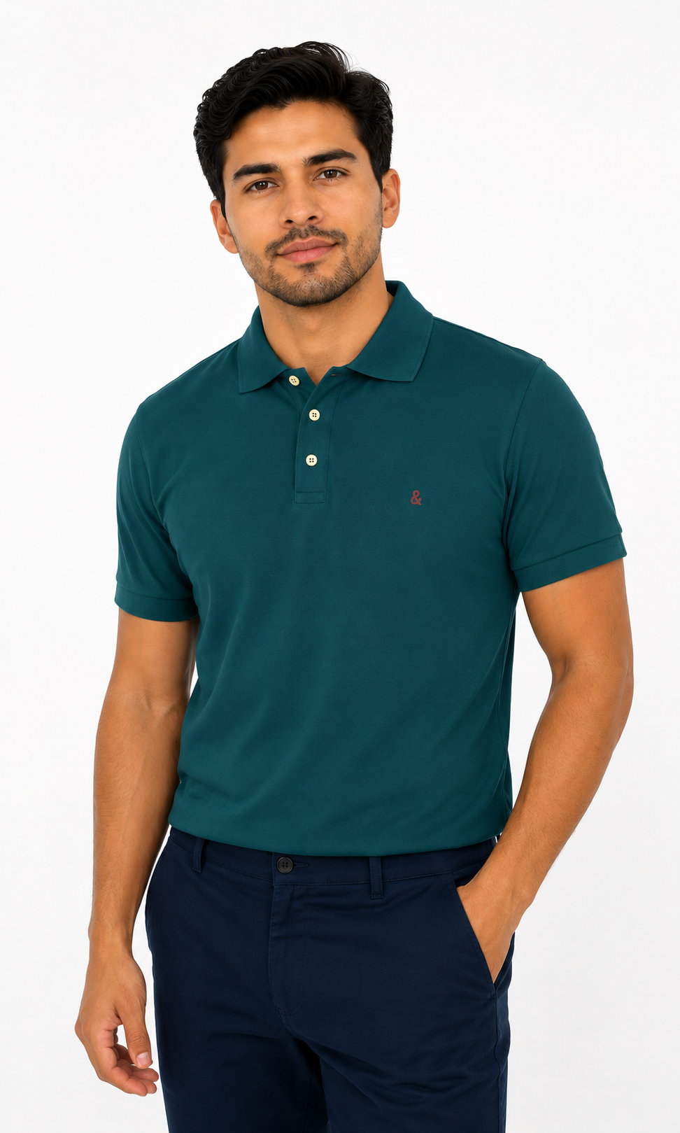 Camiseta hombre manga corta unicolor - Imagen 7