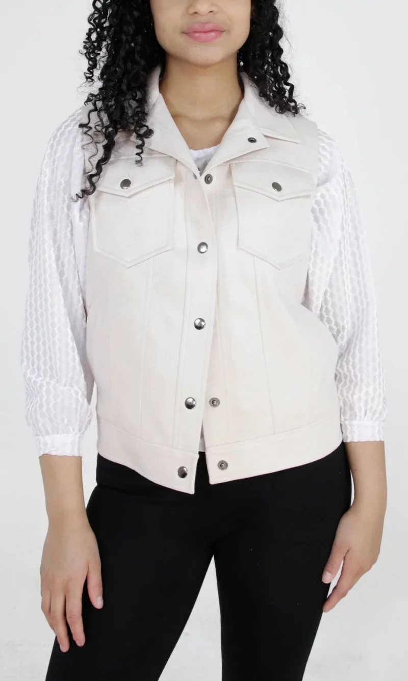 Chaleco mujer unicolor