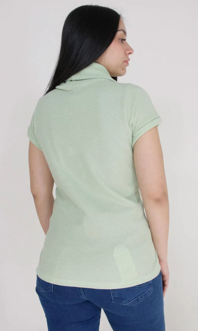 Camiseta mujer manga corta unicolor - Imagen 4