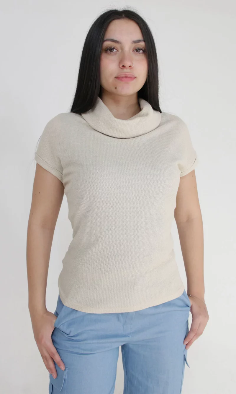Camiseta mujer manga corta unicolor