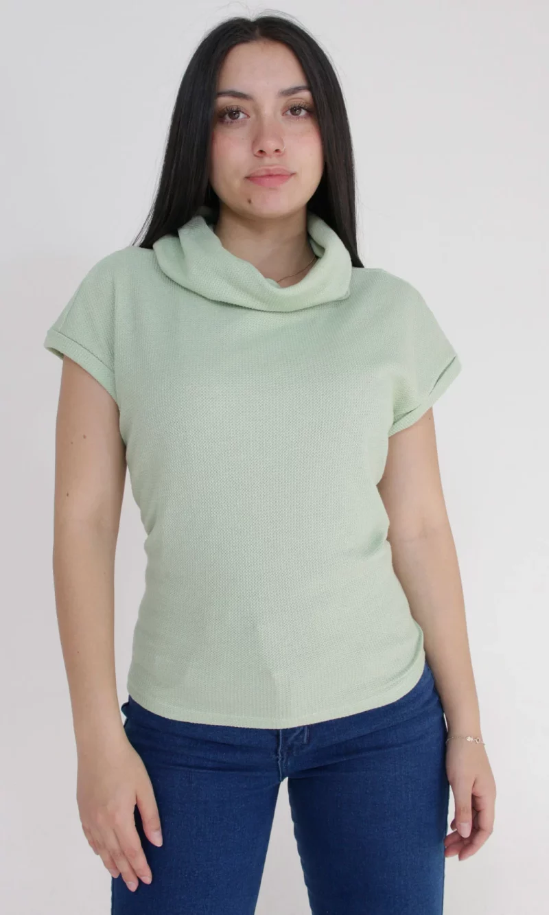 Camiseta mujer manga corta unicolor - Imagen 3