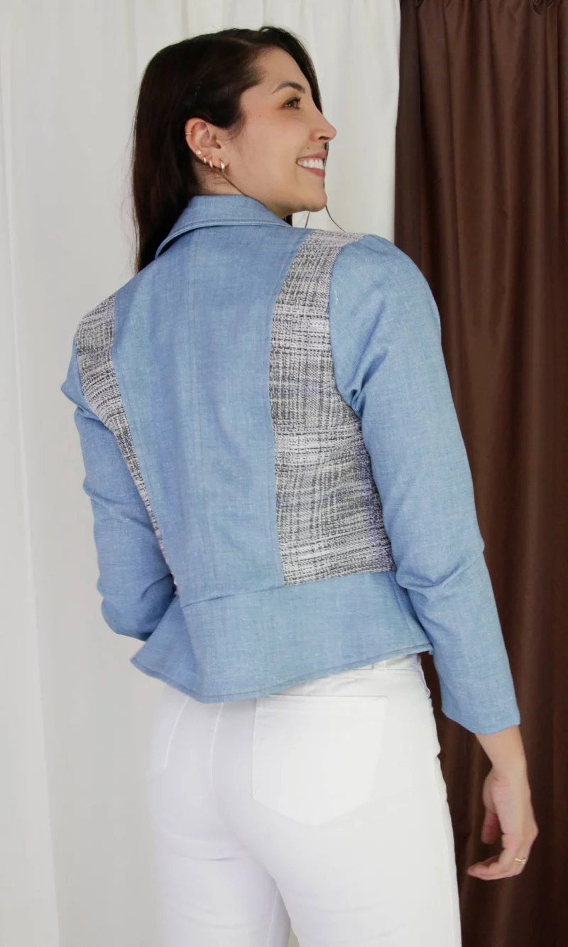 Chaqueta mujer unicolor - Imagen 3
