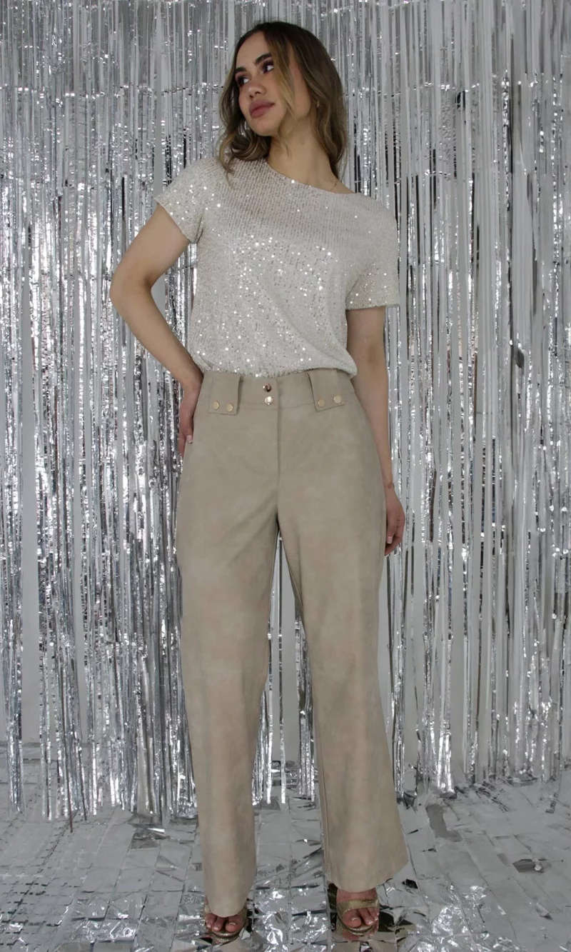 Pantalón mujer unicolor