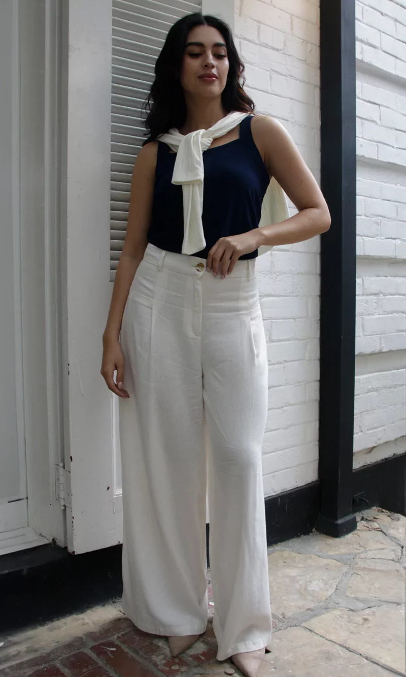 Pantalón mujer unicolor