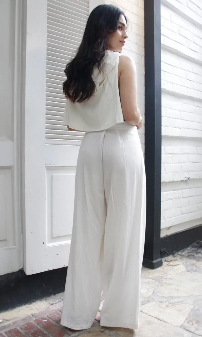 Pantalón mujer unicolor - Imagen 2