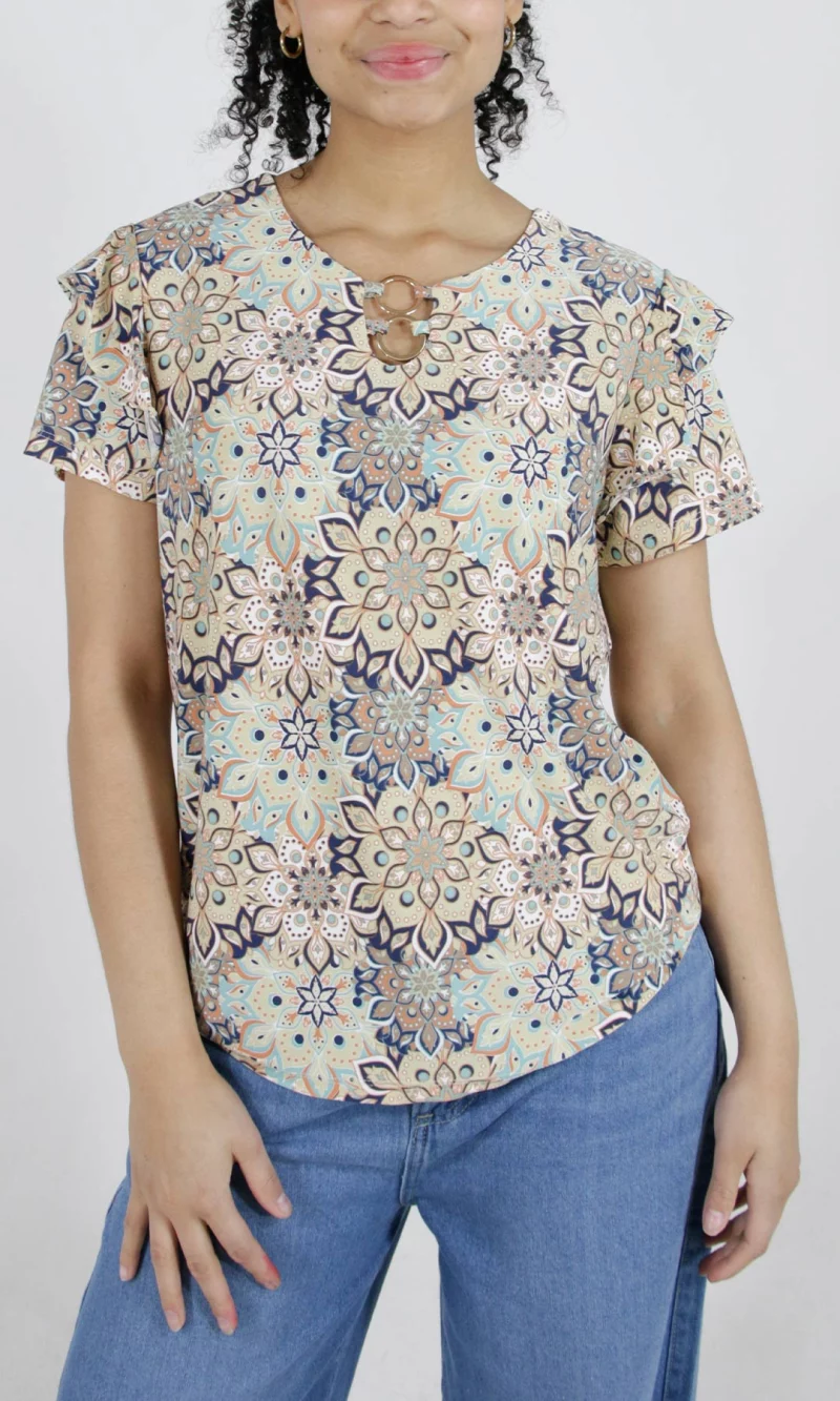 Camiseta mujer manga corta estampada - Imagen 6