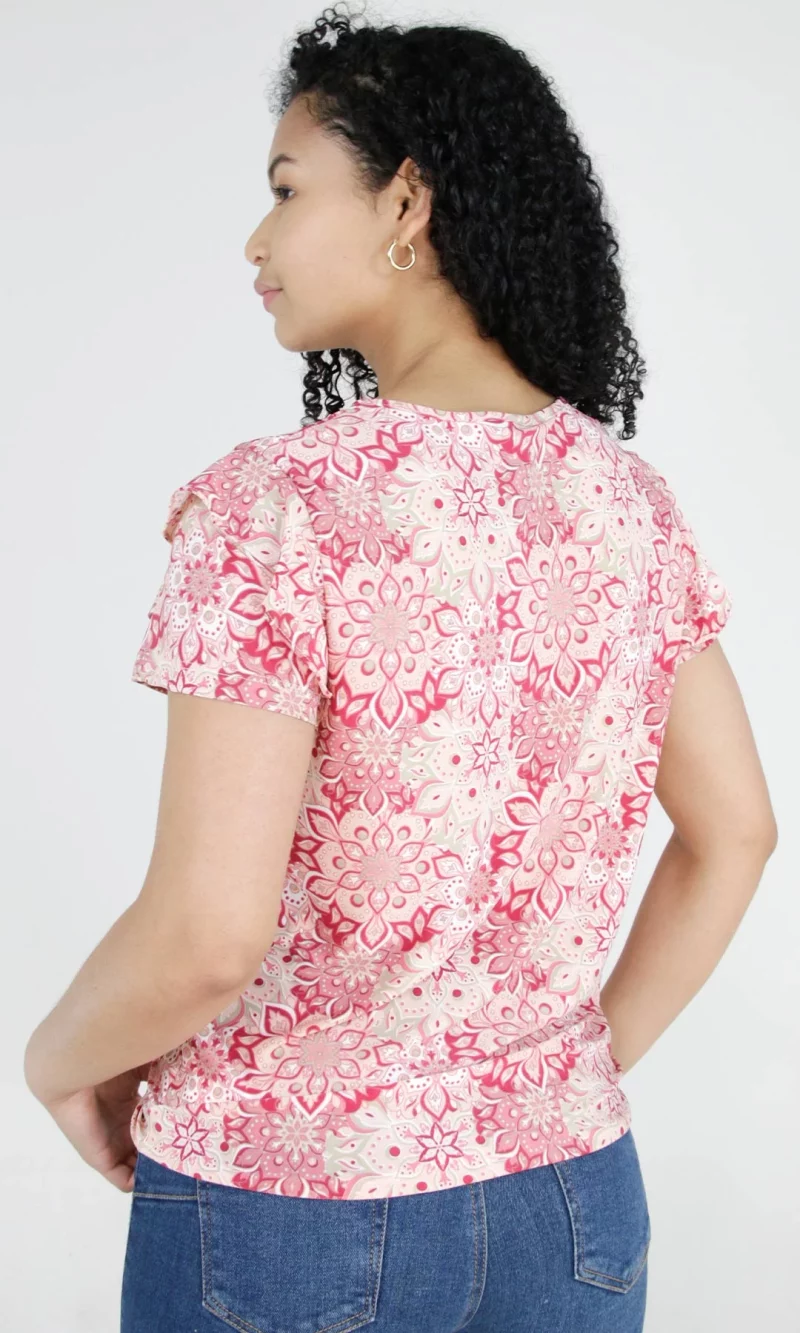 Camiseta mujer manga corta estampada - Imagen 4