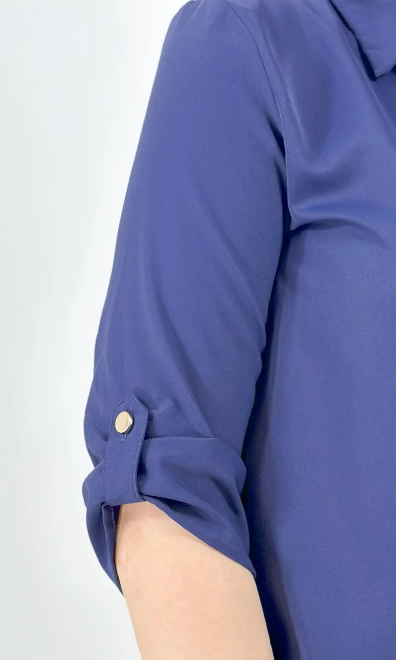 Blusa mujer manga 3/4 unicolor - Imagen 3