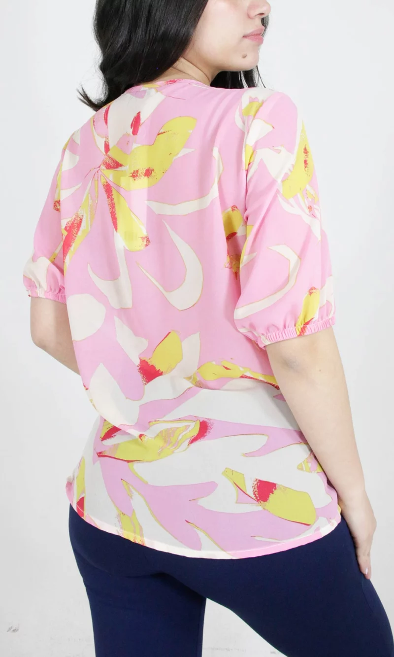 Blusa mujer manga corta estampada - Imagen 6