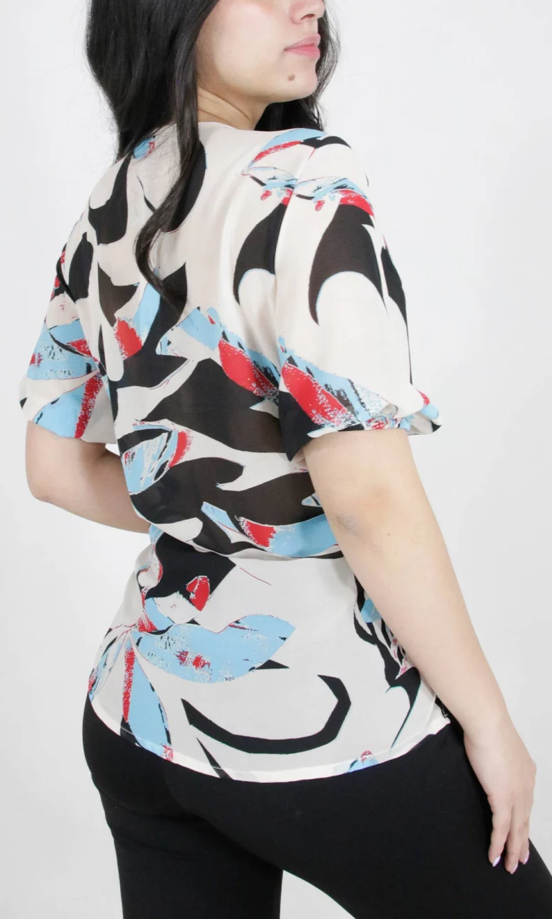 Blusa mujer manga corta estampada - Imagen 3