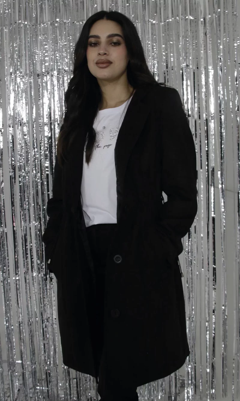 Gabán mujer unicolor
