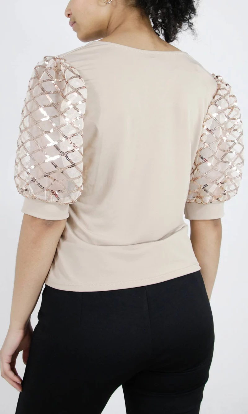 Camiseta mujer manga corta unicolor - Imagen 3