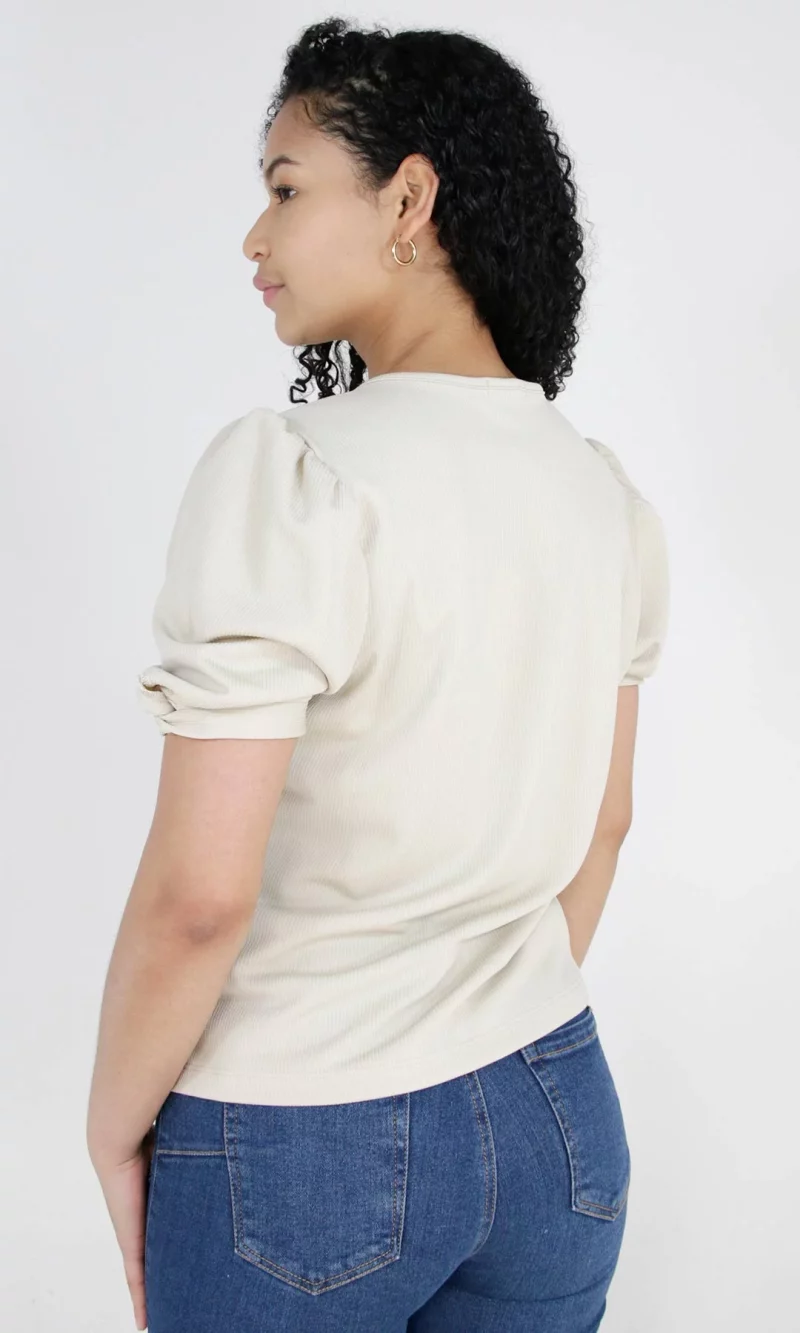Camiseta mujer manga corta unicolor - Imagen 4