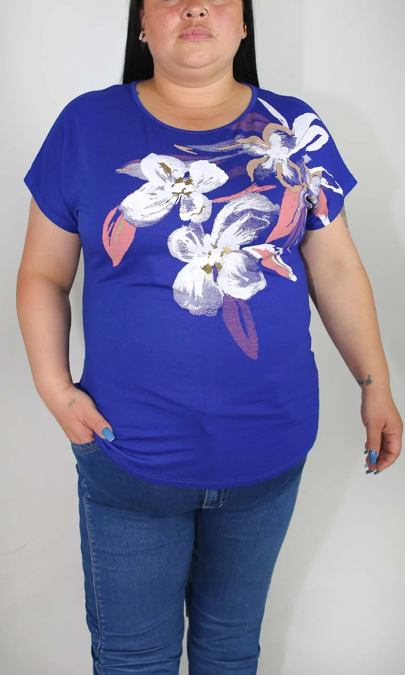 Camiseta mujer manga corta estampada - Imagen 4