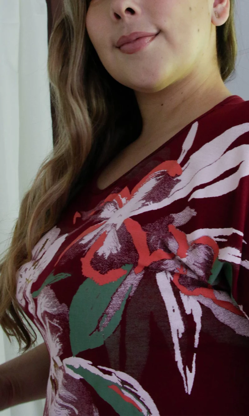 Camiseta mujer manga corta estampada - Imagen 2