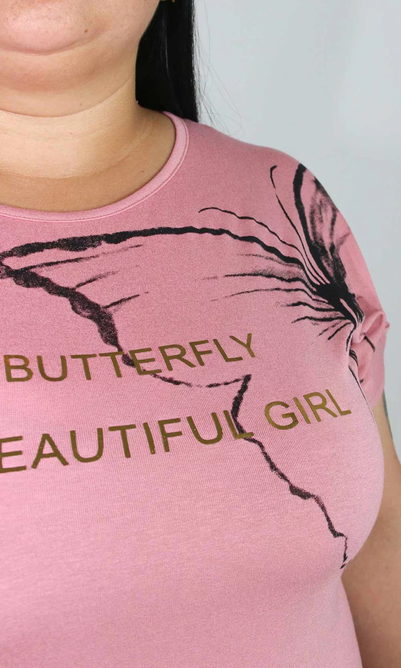 Camiseta mujer manga corta estampada - Imagen 5