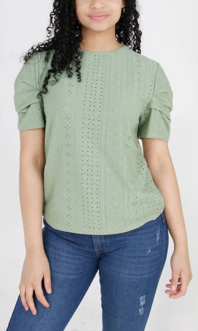 Camiseta mujer manga corta unicolor - Imagen 3