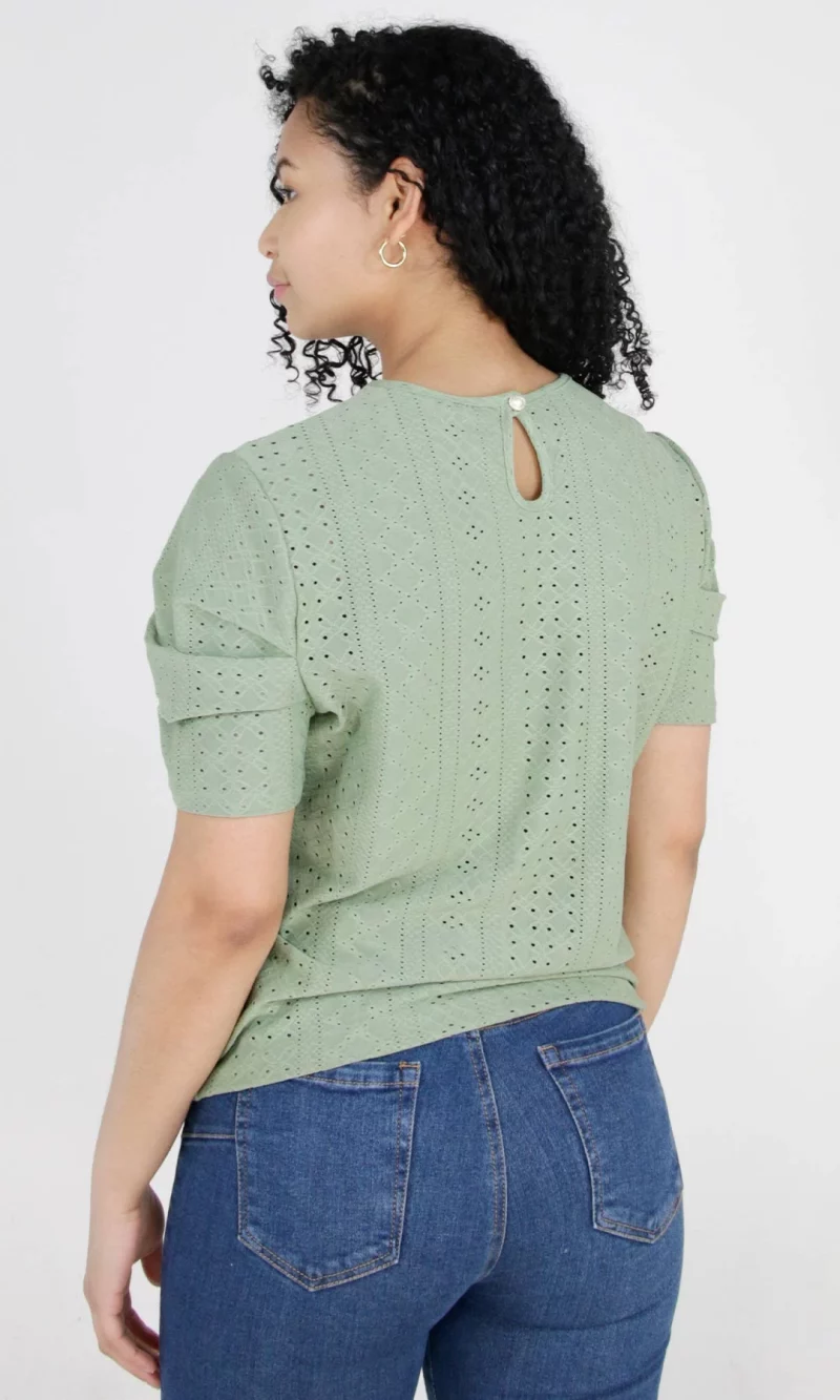 Camiseta mujer manga corta unicolor - Imagen 4
