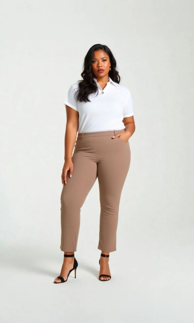 Blusa mujer manga corta unicolor - Imagen 4