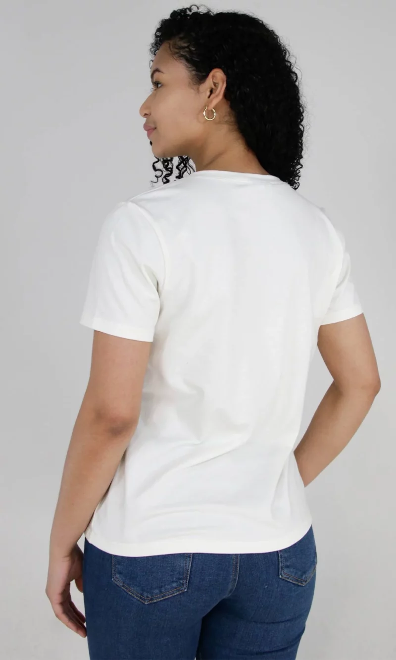 Camiseta mujer unicolor - Imagen 2