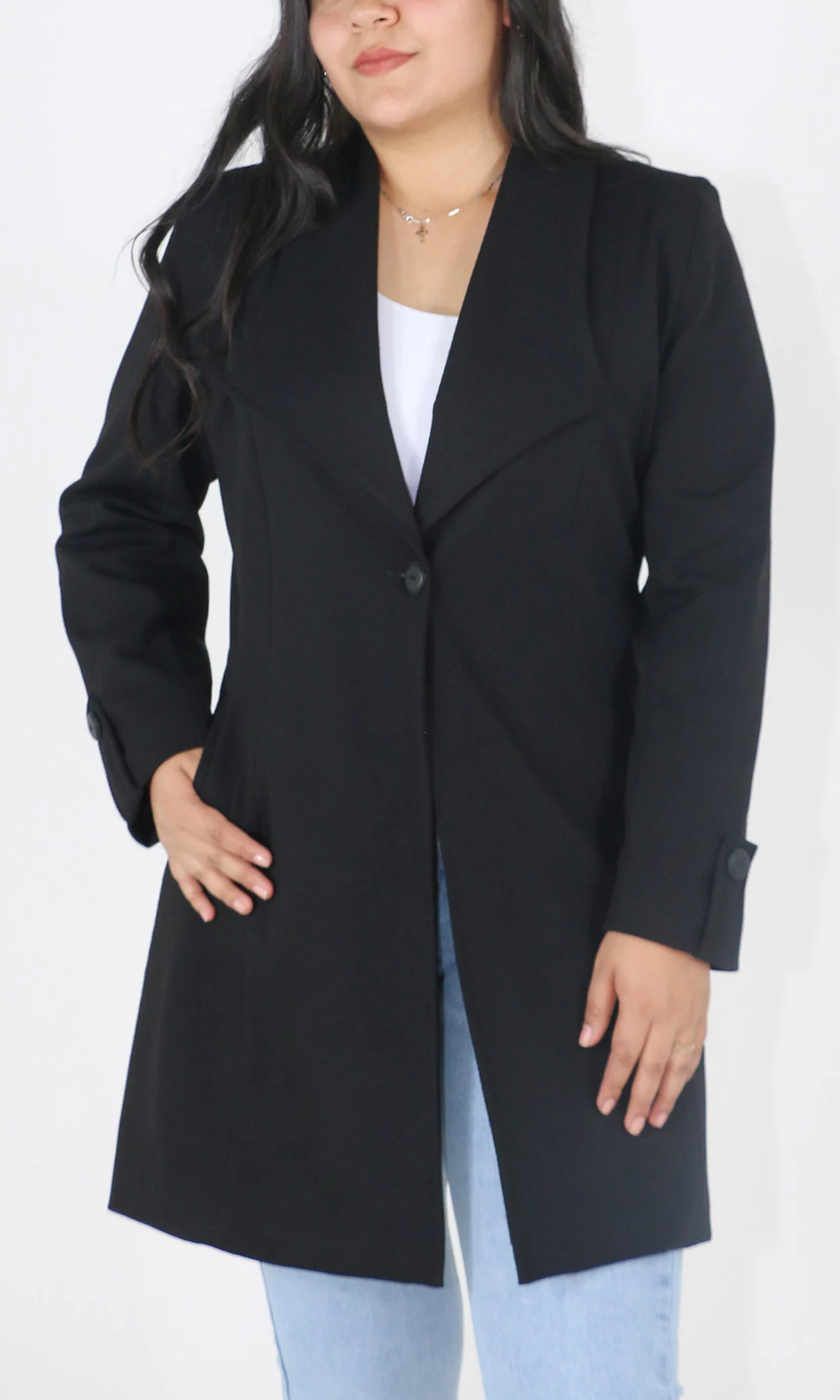 Gabán mujer unicolor