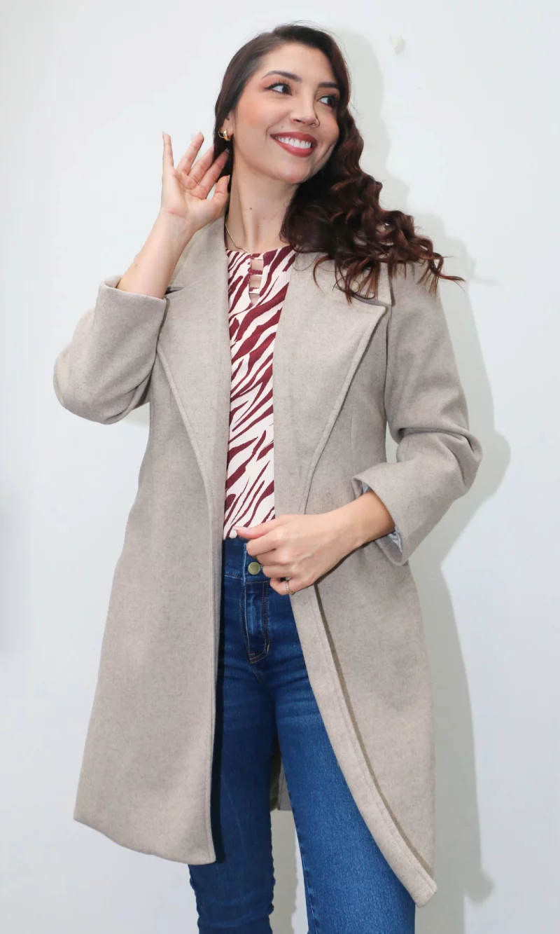 Gabán mujer unicolor