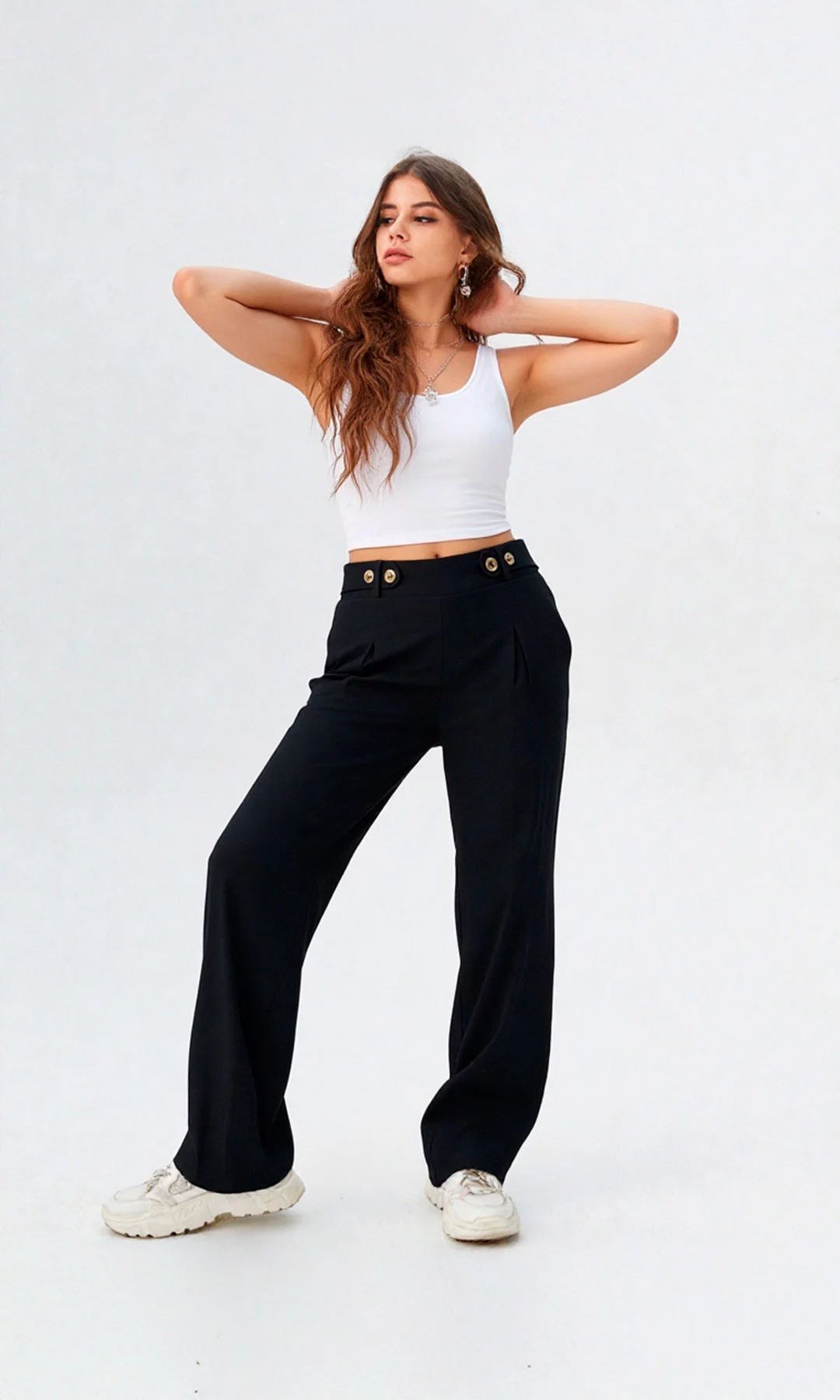 Pantalón mujer unicolor - Imagen 6