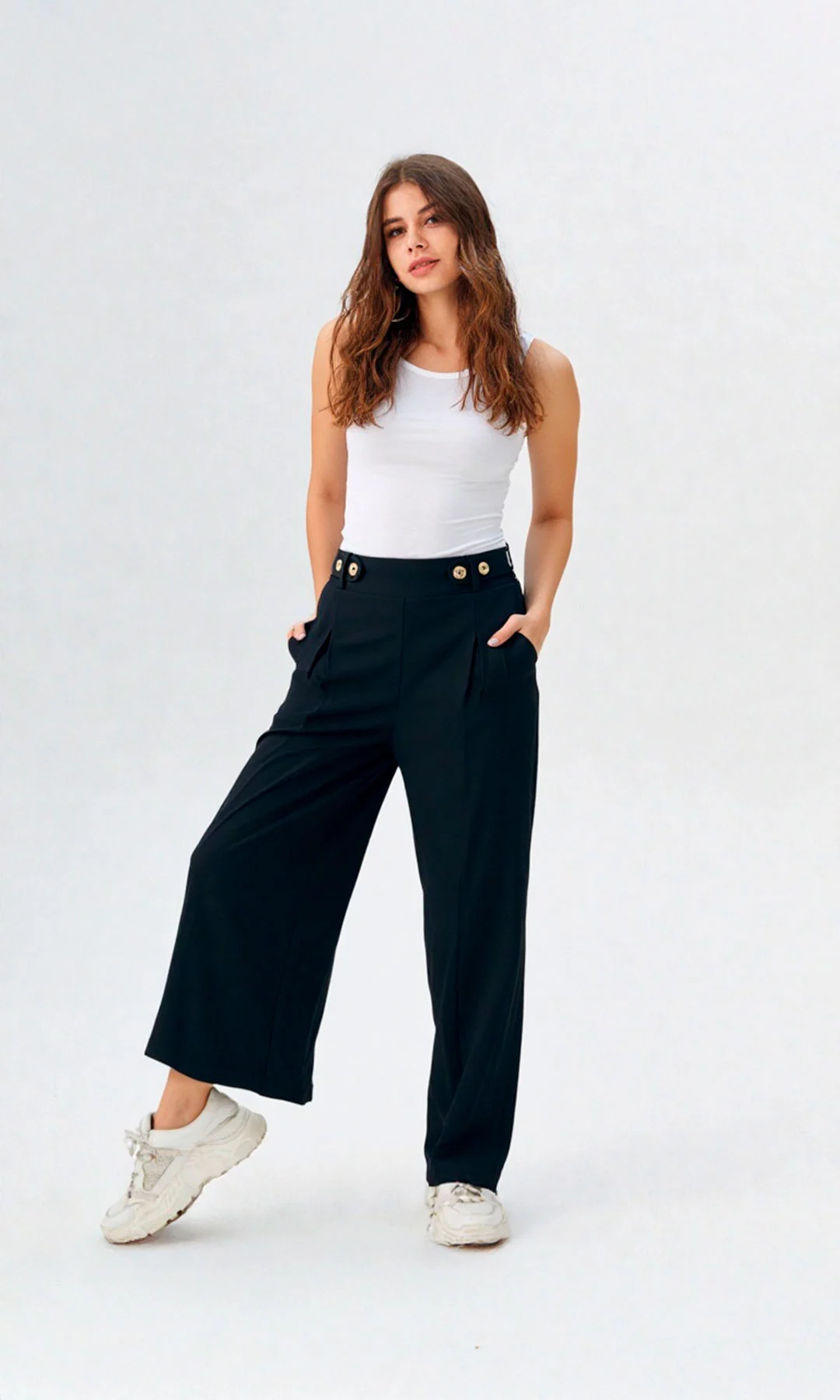 Pantalón mujer unicolor - Imagen 7