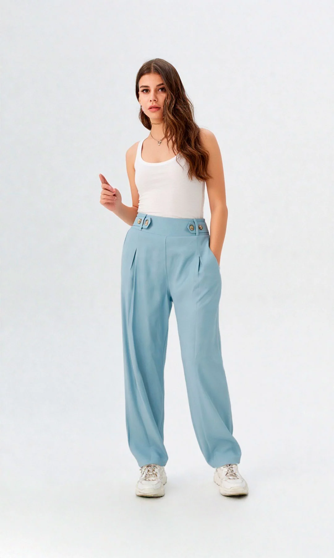 Pantalón mujer unicolor - Imagen 11