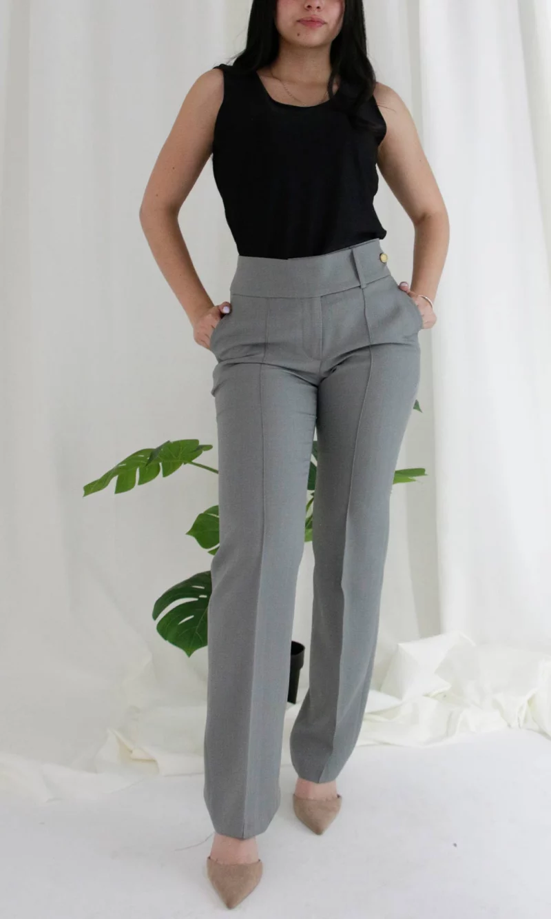 Pantalón mujer unicolor - Imagen 3