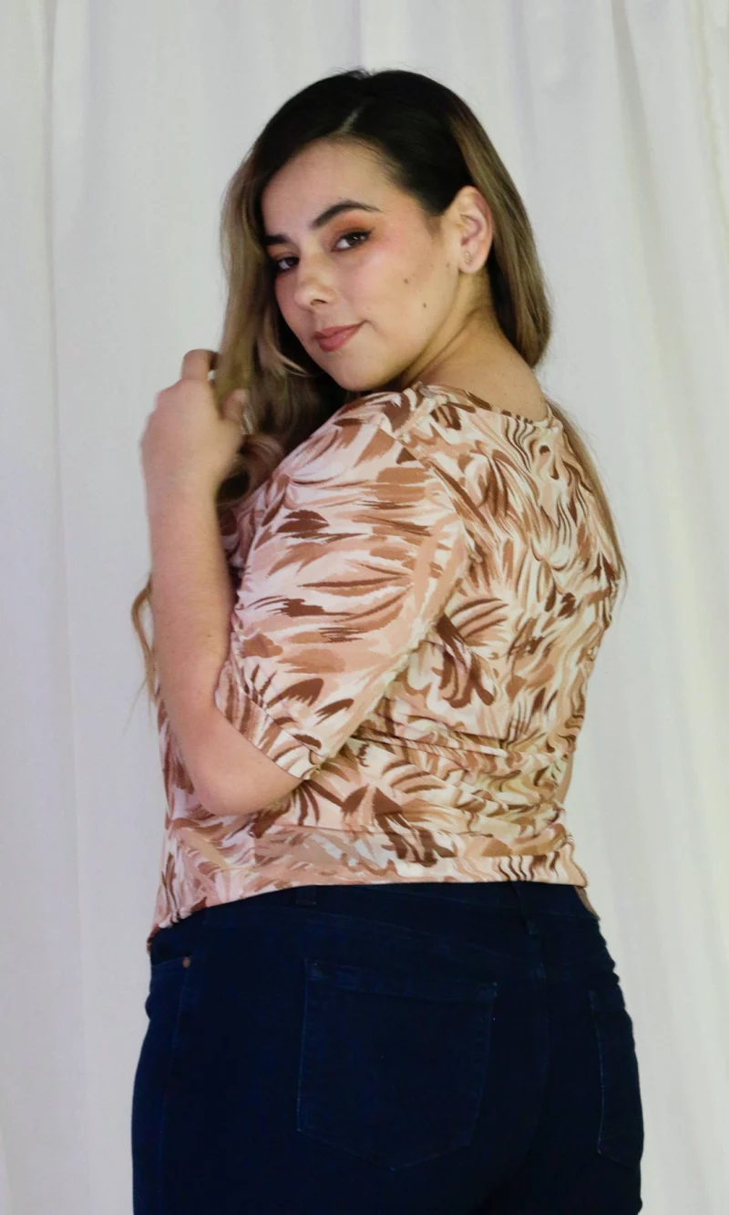 Camiseta mujer manga corta estampada - Imagen 4