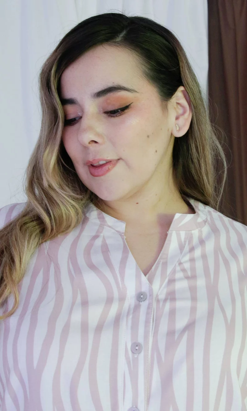 Blusa mujer manga corta estampada - Imagen 4