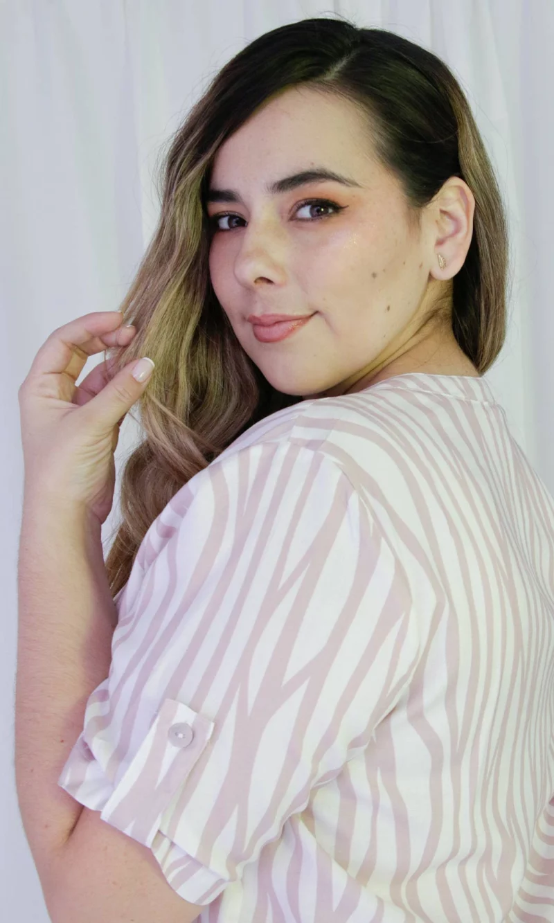 Blusa mujer manga corta estampada - Imagen 5