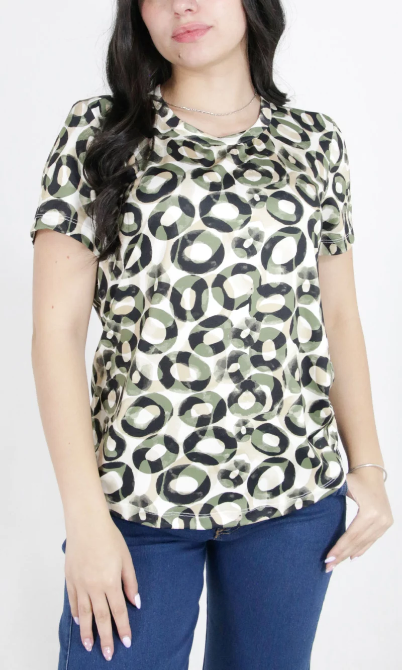 Camiseta mujer manga corta pepas