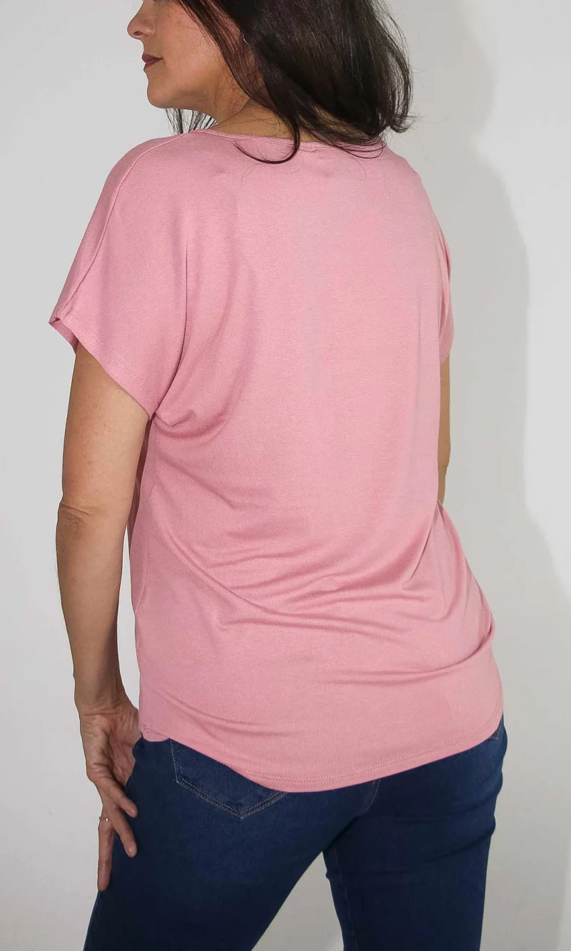 Camiseta mujer manga corta estampada - Imagen 3