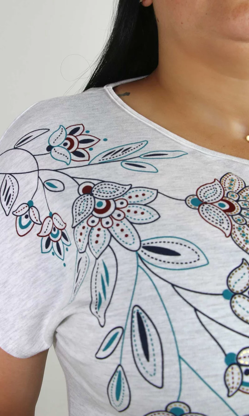 Camiseta mujer manga corta estampada - Imagen 5