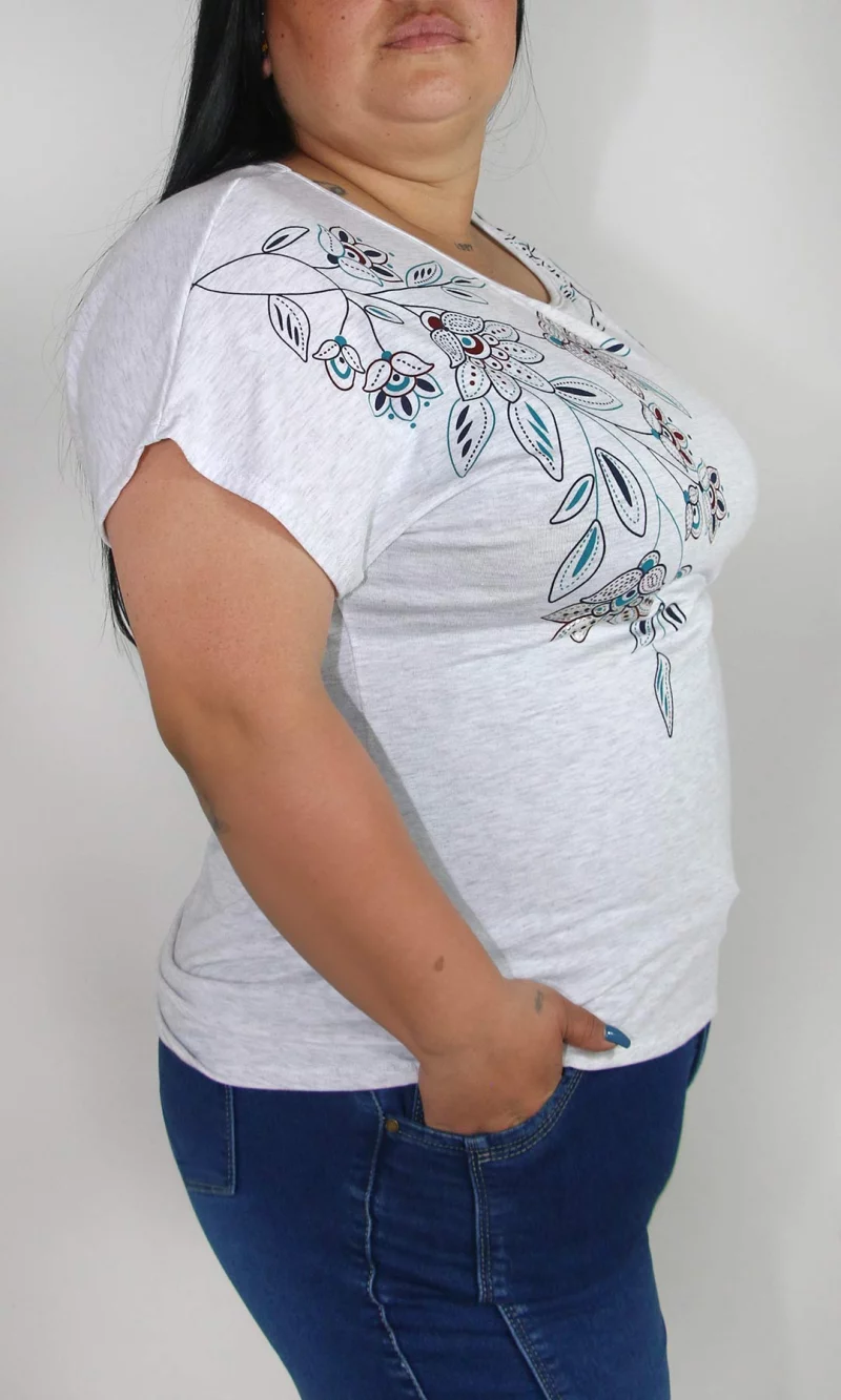 Camiseta mujer manga corta estampada - Imagen 6
